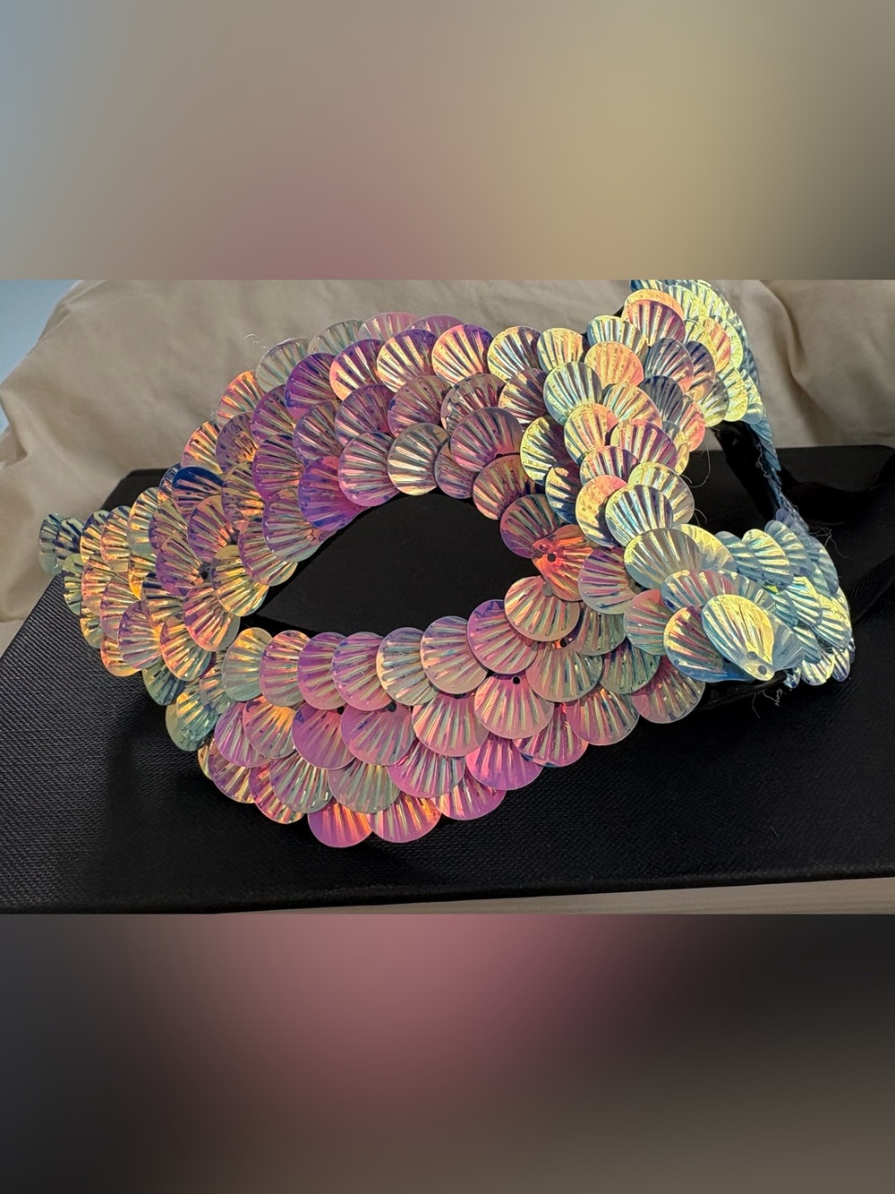 Halloween shell mask.